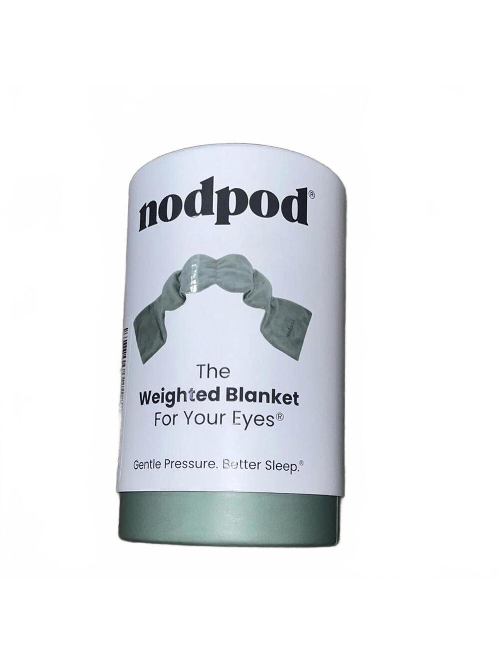 NodPod Weighted Blanket for Eyes Sleep Mask Nod Pod Sage Green NWT NIB
